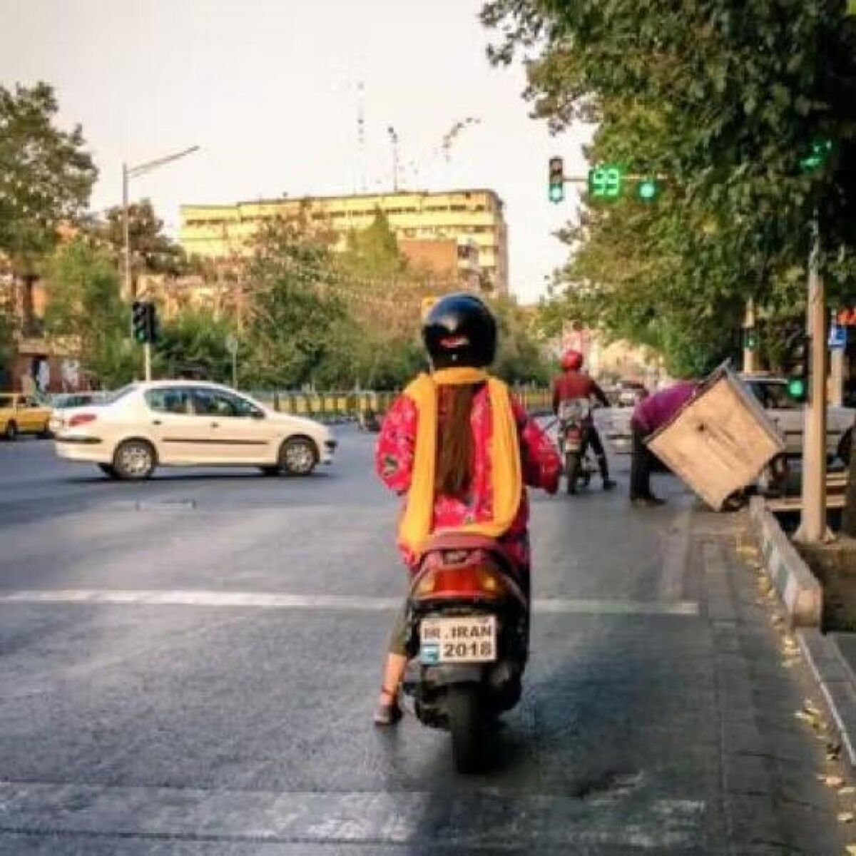 Iranian women motorcycle riders