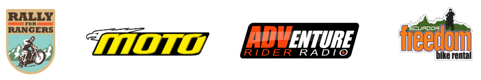 Rally for Rangers · MOTO · Adventure Rider Radio · Ecuador Freedom Bike Rental
