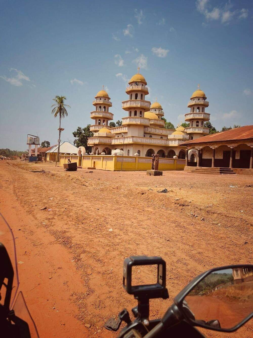 Rubia's mosque on the road between Makeni and Kabala, Sierra Leone